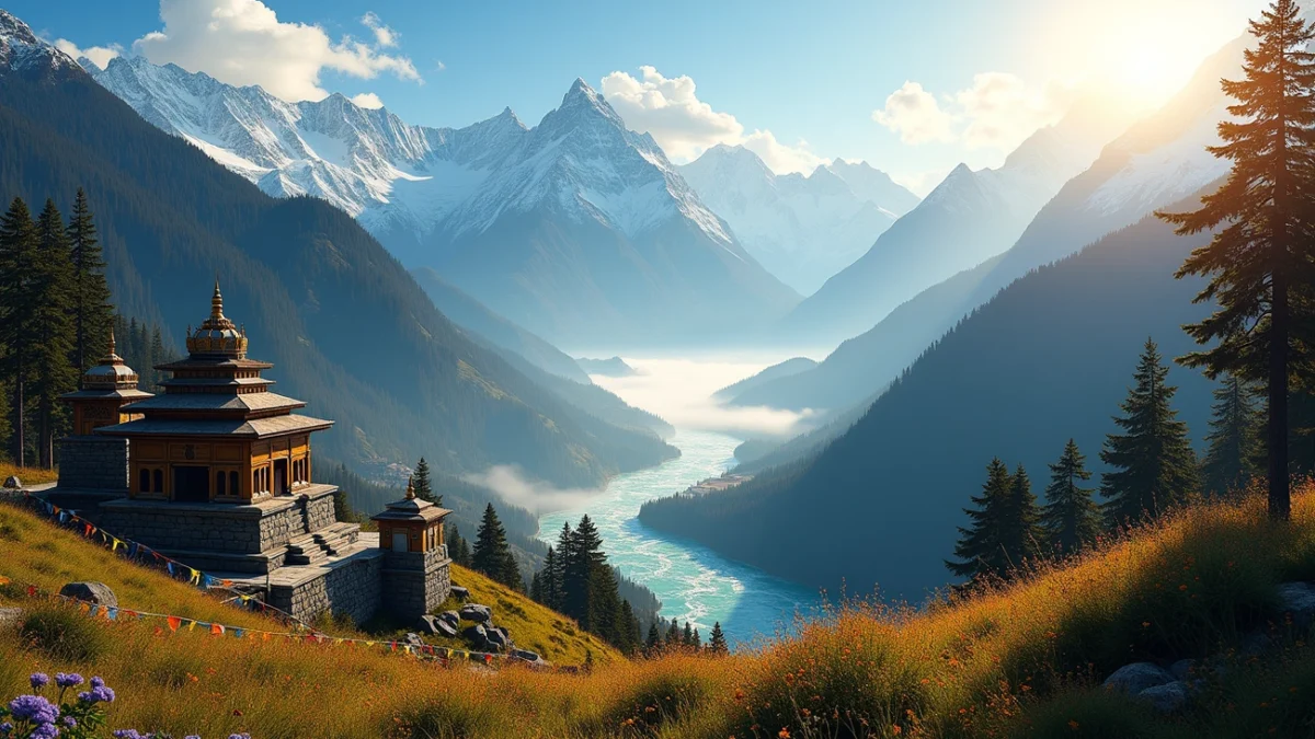 Temple in the mountains